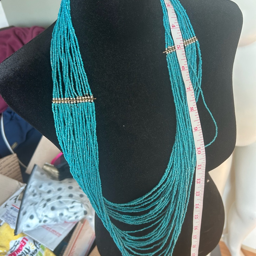 Chic Turquoise Beaded Necklace